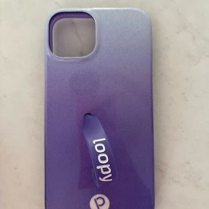 iPhone 13 Loopy Case in Sparkle Purple Ombré